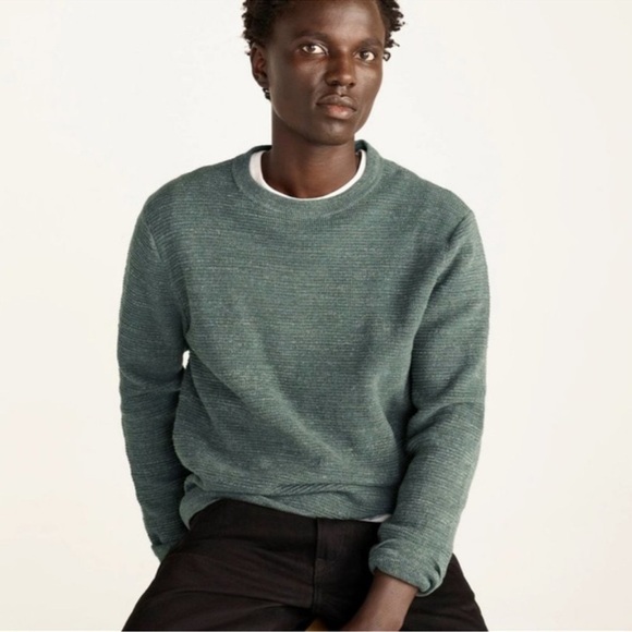 J. Crew Rugged Cotton Waffle Sweater in Gray Size XXL - Picture 2 of 8